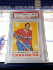 🔥1970 Topps Hockey Card - #52 Jacques Laperriere, PSA 8 Mint