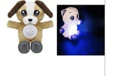 Cute Dog Plush Night Sky Light Projector 9" Light Up The Room soft Toy soft dog