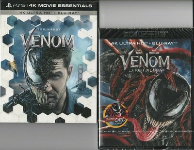 4K UltraHD + Blu-ray VENOM + VENOM THE FURIA OF CARNAGE Neu Sealed