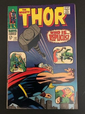 MIGHTY THOR #141 (Jun 1967)  Who Is Replicus?  By Stan Lee & Jack Kirby!