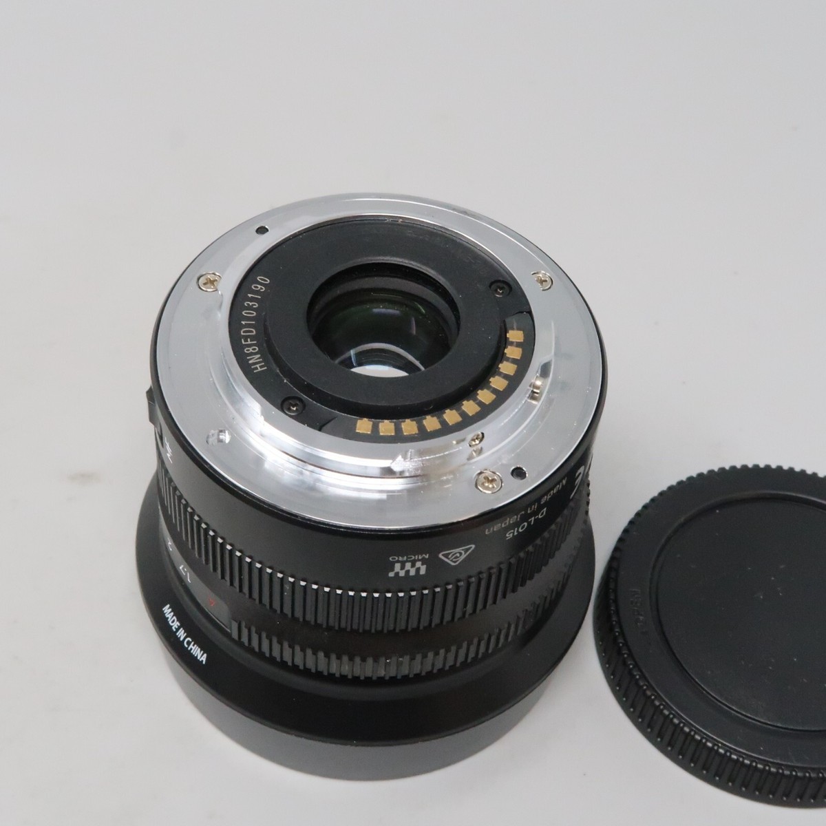 DJI D-L015 MFT ASPH 15mm f/1.7 Lens - Side Damage - W/ Olympus