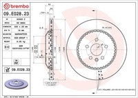 Brembo 2X Bremsscheiben Hinten BelüFtet Beschichtet FüR Land Rover Range LY