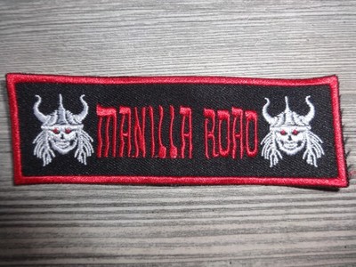 Manilla Road Shape Patch Old Unworn Strip Saxon Fates Warning Crimson Glory *