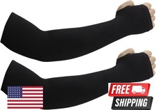 Sun Protection Arm Sleeves With Thumb Holes for Men Women,Cooling Compression UV