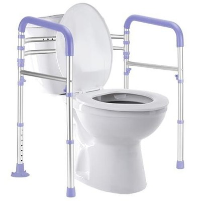 Lianjindun Toilet Safety Rails, Adjustable Toilet Frame for Elderly, Seniors, Ha