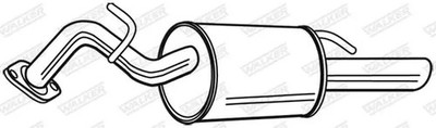Endschalldämpfer 23498 WALKER für TOYOTA YARIS
