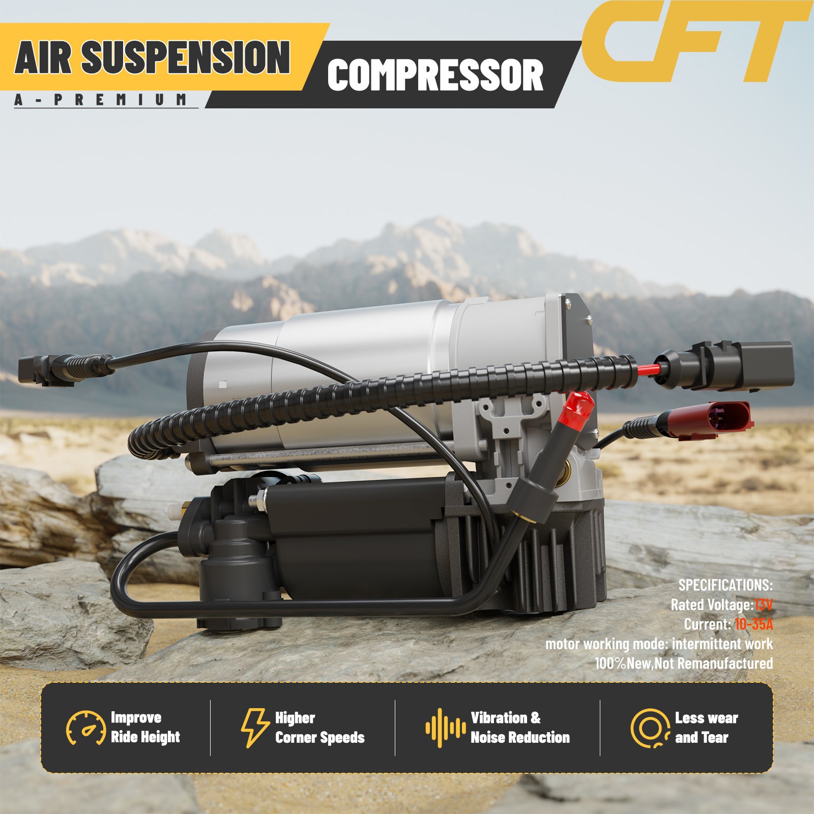 3D0616005 Air Suspension Compressor for 2003-12 Bentley Continental & VW Phaeton