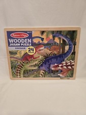 Melissa  Doug Dinosaur Wooden Jigsaw Puzzle 24 Pcs Ages 3 
