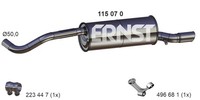 Ernst EndschalldäMpfer FüR Vw Polo V Van