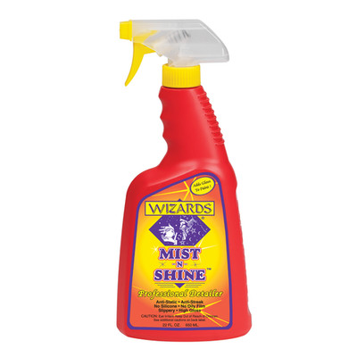 Wizards 01214 Mist-N-Shine Professional Detailer Enhance Chrome 22 oz. Bottle