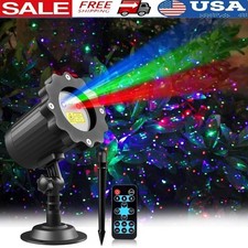 RGB Laser Projector Lights Outdoor Waterproof Timer Remote Christmas Halloween