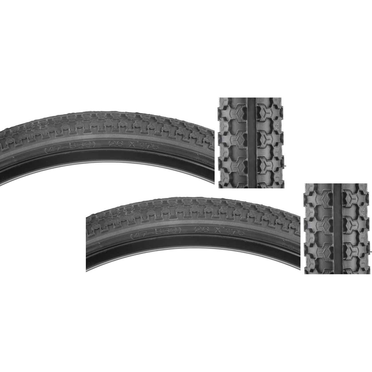 Комплект из 2-х светодиодов Sunlite MTB Rised Center 26x175 Wire TPI 40 ЧерныйЧерно-красный Дорожный 9390₽