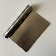 Stainless Steel Food Scraper and Chopper Large Griddle Spatula Kitchen Tool