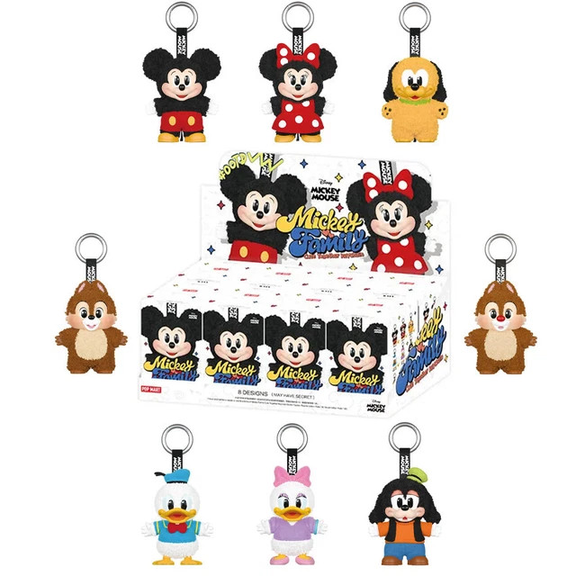Labubu Mickey Mouse Pop Mart Mickey Family Plüschtier Schlüsselanhänger Spielzeug 5+