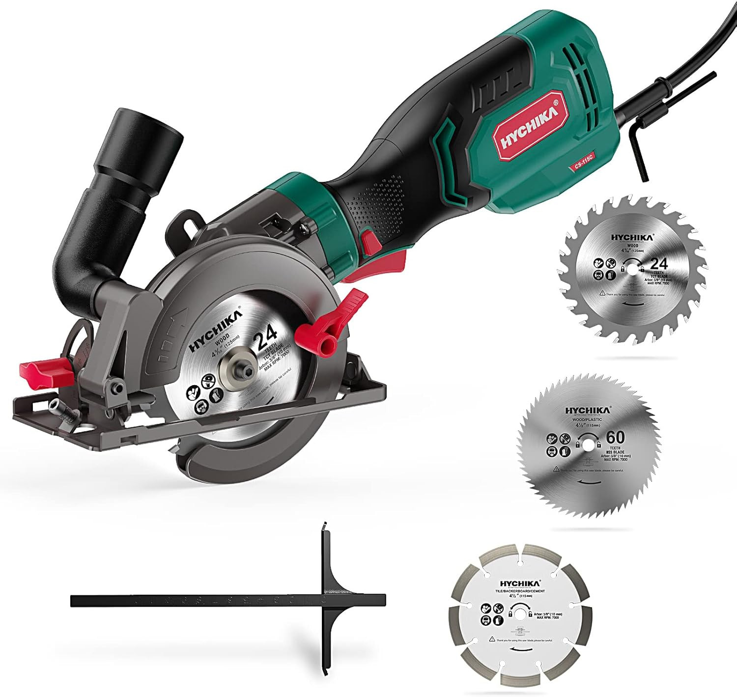 Sega Circolare HYCHIKA 750W 3500RPM | Mini Sega Professionale per Legno