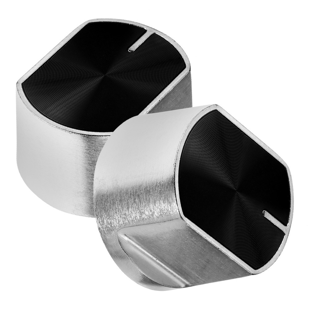 2 Pcs Gas Stove Knob Metal Cooker Knobs Replacement Universal Cooking