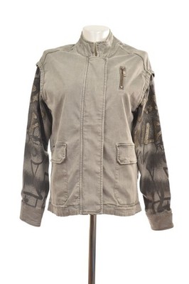 DDP Monari Crazy Wild + Print Womens Lyocell Cotton Blend Jacket Size D 34
