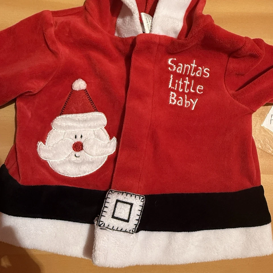 Miniwear Suéter Bebê 3-6 Meses Vermelho Branco Papai Noel Natal - Imagem 4 de 4