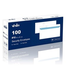 Self Seal White Security Letter Size Envelopes 10 100 Pack White Self Seal