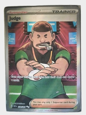 Judge 2024 Supporter Trainer Full Art Ultra Rare Pokemon Card No 228/091 |  eBay