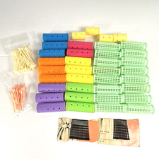 Vintage Lot of Hair Rollers Curlers  Pins and Bobby Pins