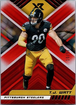 2022 Panini XR #25 T.J. Watt Orange #/99