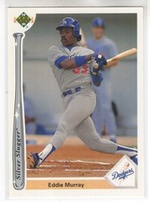 1991 UD UPPER DECK EDDIE MURRAY SILVER SLUGGER INSERT #6