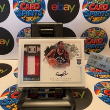 2016-17 Panini Impeccable Pascal Siakam 25/25 Toronto Raptors RC Patch Auto