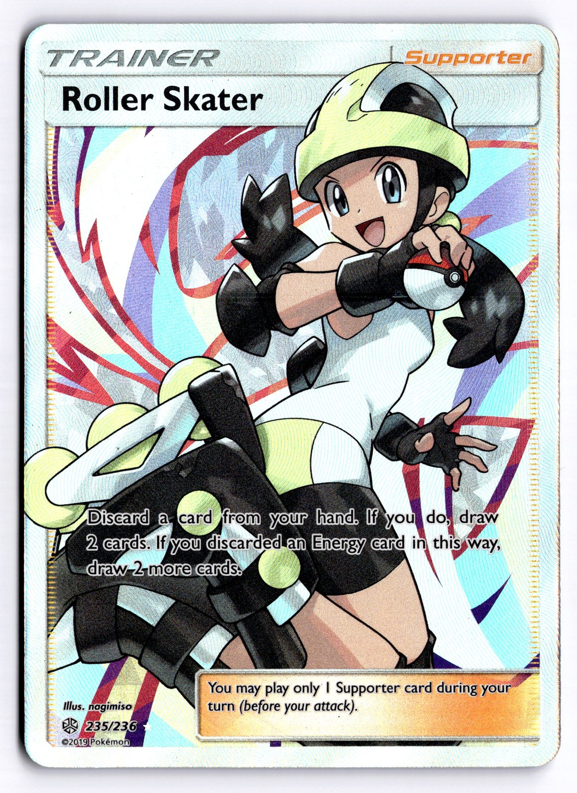 Roller Skater (Full Art) Ultra Rare SM - Cosmic Eclipse 235/236 NM