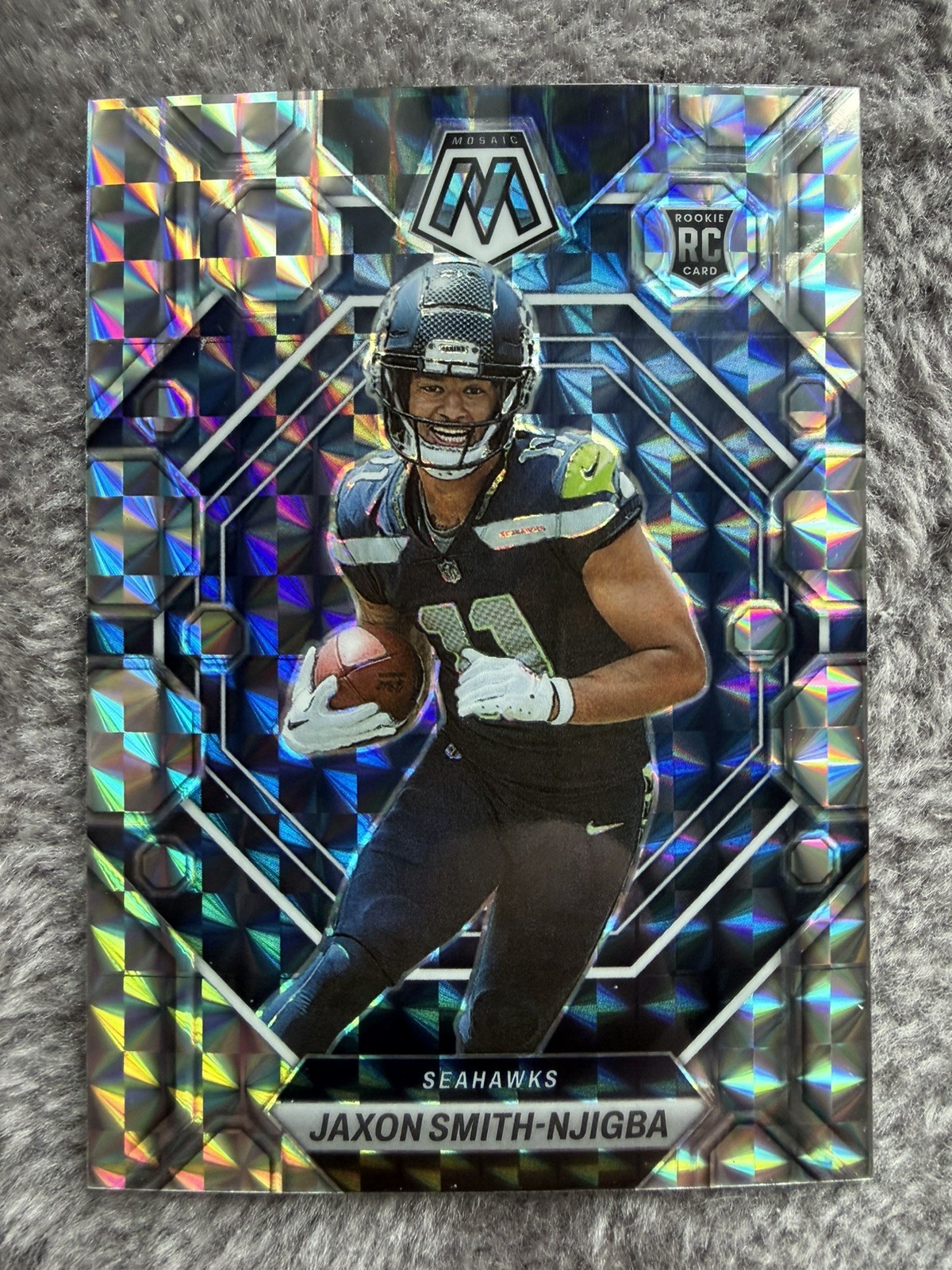 2023 Panini Mosaic Silver Mosaic Prizm Rookie Card Jaxon Smith-Njigba #331