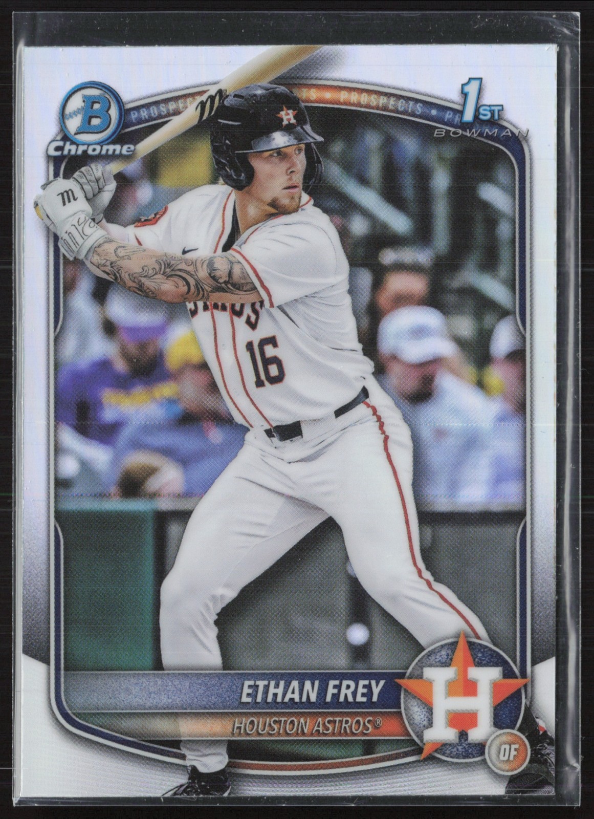 2025 Bowman Draft Ethan Frey Chrome Refractor #BDC-67 1st Houston Astros