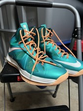 Size 13 - Nike LeBron 10 Miami Dolphins