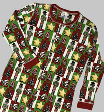 Bucees One Piece Pajamas Christmas Adult Size 2X Nutcracker Tree Star Tree