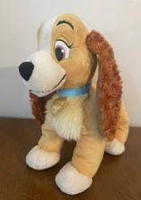 Disney Store Lady Plush Lady and the Tramp 12" Tall