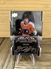 2023-24 Upper Deck SPX Black Lustrous Rookies Auto ELLIOT DESNOYERS #/299 Flyers