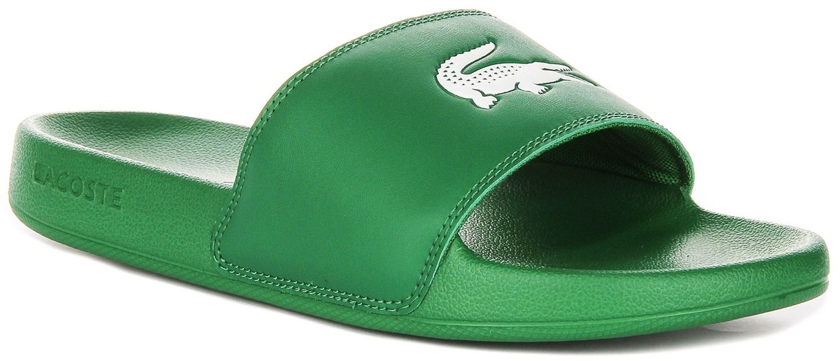 Lacoste Serve Slide Eva Ultra Comfy Mens Slipper In Green US