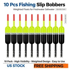 10pcs Crappie Walleye Spring Slip Bobbers Fishing Floats Floaters Fish Gear Kit 10pcs Crappie Walleye Spring Slip Bobbers Fishing Floats Floaters Fish Gear Kit