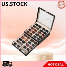 NEW 20-Slot Sunglass Organizer Storage Box fo...