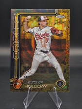 2025 Topps Gilded Chrome Jackson Holliday #189 Gold Wave /75 *Orioles