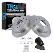 Trq Rear Ceramic Brake Pad And Rotor Set Compatible 2006-2009 Hyundai Azera
