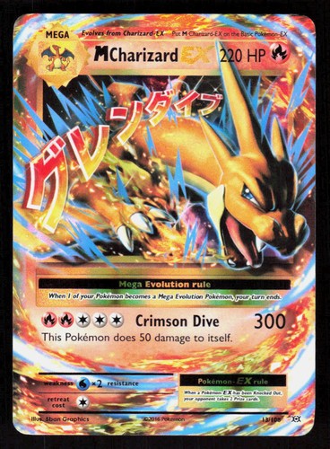 Pokemon M Charizard EX 13/108 Ultra Rare Holo Evolutions (NM)