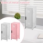 Mini Locker with Lock and Key Rustproof Metal Small Locker Portable Mini njGVu