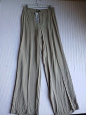Zara Pants Small Francoise Pintuck Pleated Straight Crepe Trouser Preppy New