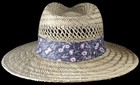 Outdoor Cap Brand Straw Hat Expand A Band One Size With Floral Trim. NWT — photo 2