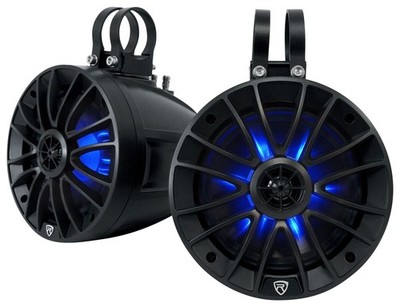 Rockville PT65BR 6.5'' Powered Bluetooth LED Tower Speakers For UTV/RZR/Cart