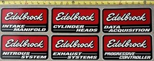 6 Edelbrock Real Authentic Original Racing Decals Stickers Nhra Nascar Indycar 6 Edelbrock Real Authentic Original Racing Decals Stickers Nhra Nascar Indycar
