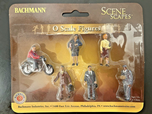 Figuras Bachmann escala O gente de la ciudad con vehículos - 7 piezas 33151 NUEVO EN CAJA NUEVO | Zustand: New
