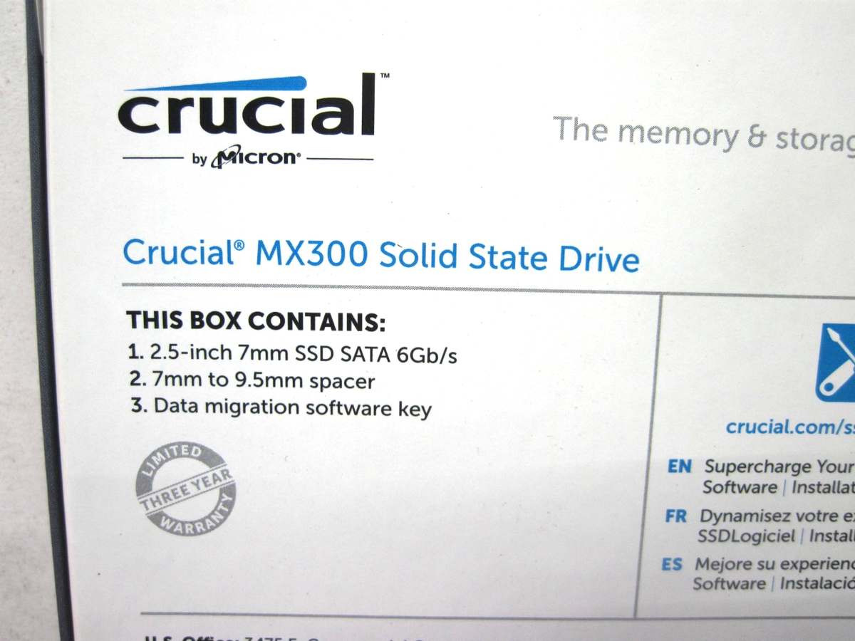 Crucial 525GB,Internal,2.5 inch (CT525MX300SSD1) Solid State Drive