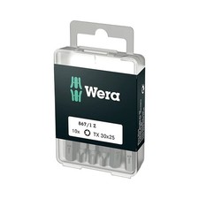 Image of Wera 867/1 Z Torx Screwdriver Bits 1/4" Hexagon Drive (T30/TX30, Pack of 10)