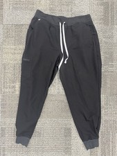Figs XL Petite Black Zamora Jogger Scrub Pants Womens Medical Nursing